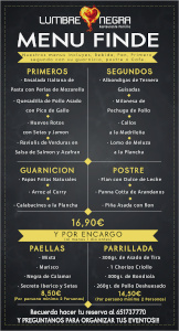 Menú de fin de semana